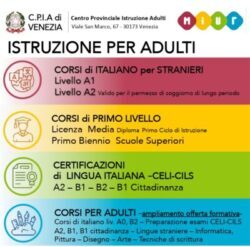 ISTRUZIONE PER ADULTI – CORSI DI ITALIANO PER STRANIERI