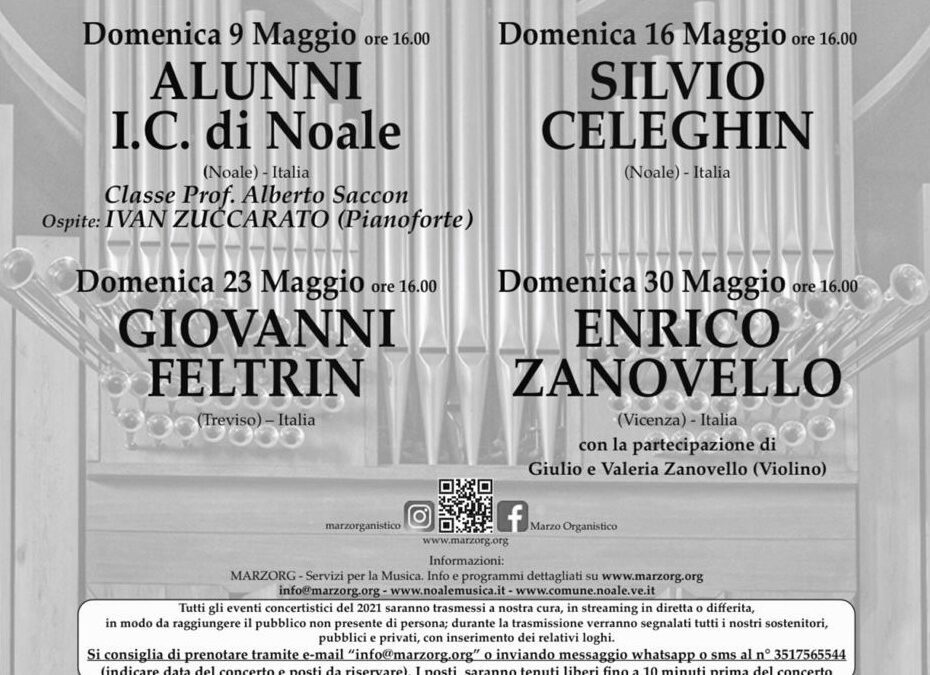 XXVI Marzo Organistico – Festival internazionale 2021