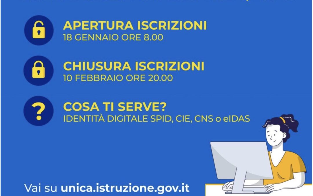 Iscrizioni Anno Scolastico 2024/2025 – INFANZIA/PRIMARIA/SECONDARIA